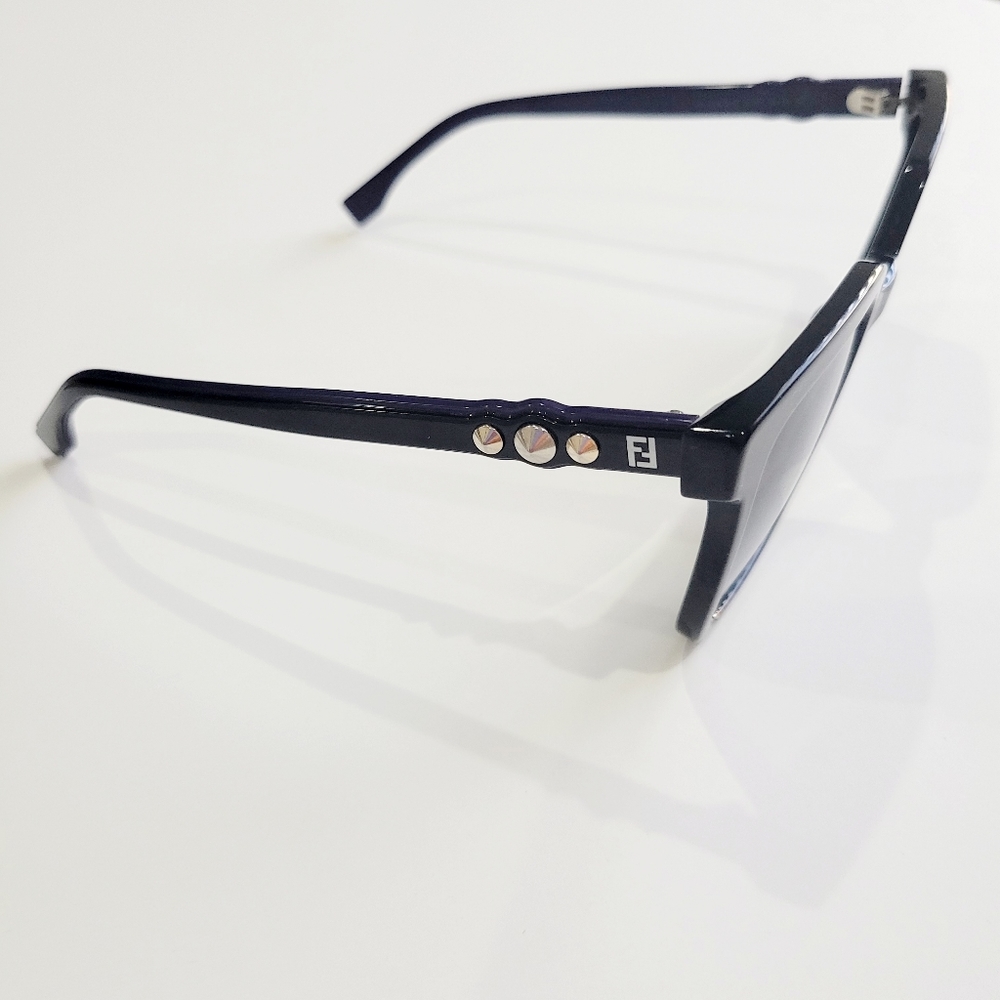 Fendi Square Sunglasses Black Silver Studs - Picture 7 of 13